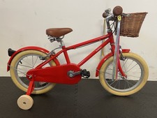Bobbin Gingersnap 16 Inch kids bike with accessories. VGC. Gloss Red. 