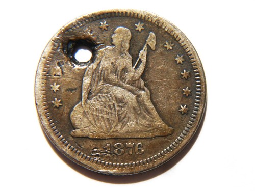 1876 seated liberty - liberty, quarter
