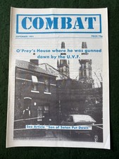 1991 U.V.F. Ulster Volunteer Force “Combat”Magazine.