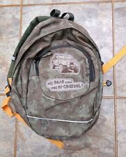 Kids Backpack Khaki Jeep Small School Rucksack