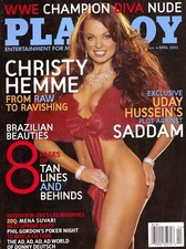 vintage Playboy magazine april 2005 wwe christy hemme