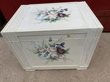 FLORAL WOODEN BLANKET BOX CHEST TRUNK Shabby Chic, French Country House