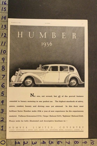 1935 humber coventry pullman - 1935,