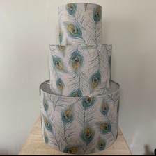 Peacock Feather on A Linen