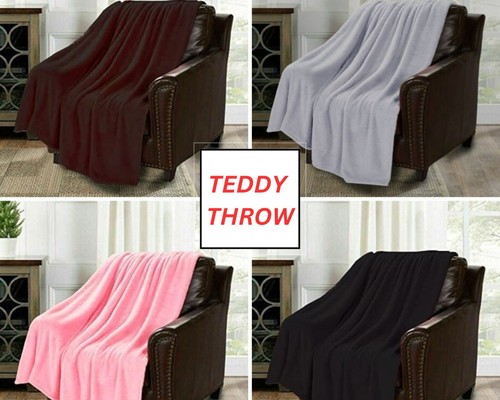 Teddy bear fleece - throw, over