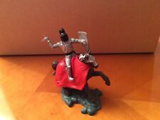 QQ..Britains swoppet horse...Timpo Mounted knight and Red Timpo Blanket...£17.99