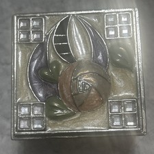 Charles Rennie Mackintosh Pewter Trinket Box