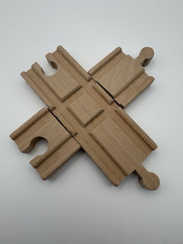 Wooden train track 4 - wooden, 4-way
