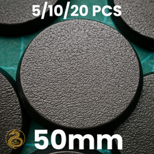 50mm Round Plastic Bases for