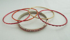 5 x PINK/RED/GOLD METAL 2.3/4"