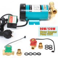 Hot Water Pressure Pump Shower Taps Booster Pump Domestic Home 25L/min 120W NEW