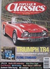 Popular Classics May 1994 featuring Triumph TR4, BMW 635CSi, Rover SD1, Austin