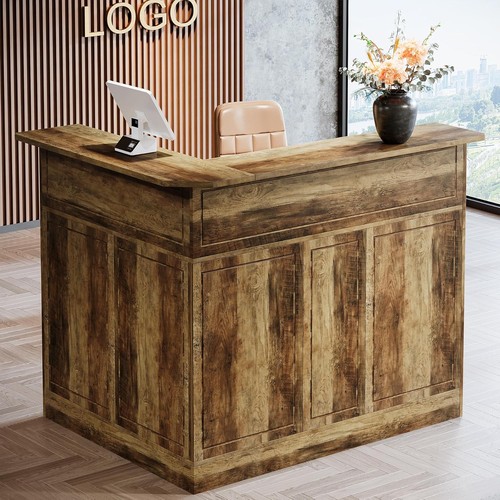 Reception desk with storage - reception,