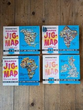 (4) x Waddingtons Jig-Map