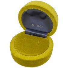 Gucci Earrings Yellow Velvet Jewellery Presentation Case Box Genuine Original