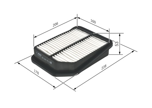 Bosch air filter - filter, 1,6