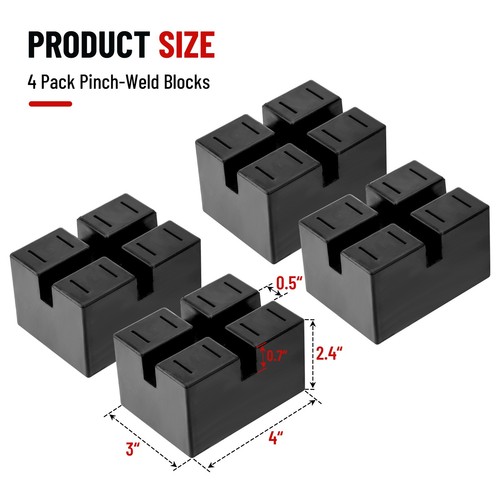 4pcs pinch weld blocks - blocks, jack