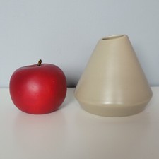 Ikea Asymmetrical Apollo Vase Matte Grey Green Beige Small Conical Minimal