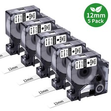 Dymo D1 Label Tape 45013 12mm Black on White for Dymo Label Manager 160 280 PnP