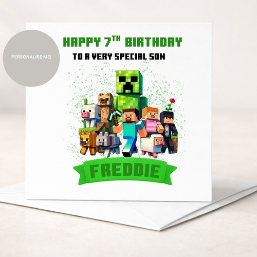 Personalised birthday card - personalised,