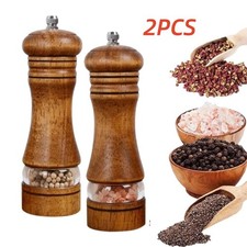Set of 2 Oak Wooden Manual