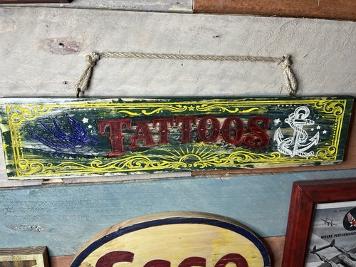 Vintage wooden tattoo studio - wooden,