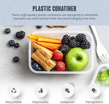 Plastic food containers with - food,