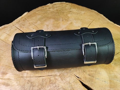 Leather roll big - big, black