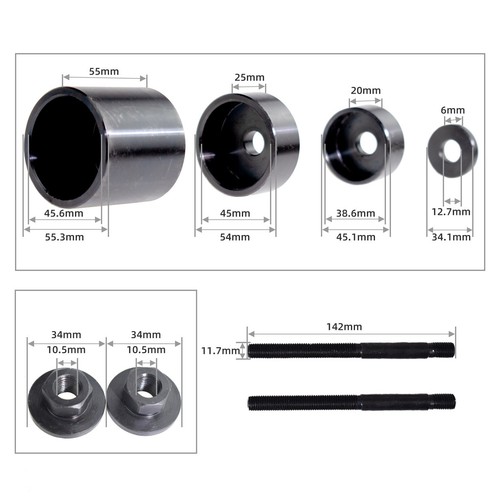 Rear suspension bush - rear, remover