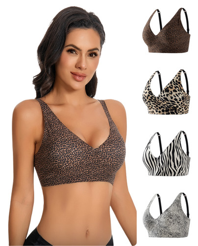Womens backless leopard bra - womens,