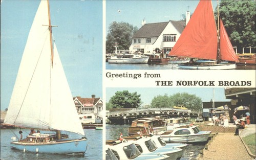 Vintage 1977 norfolk broads - vintage,