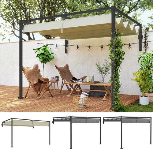 Pergola with retractable roof - pergola,