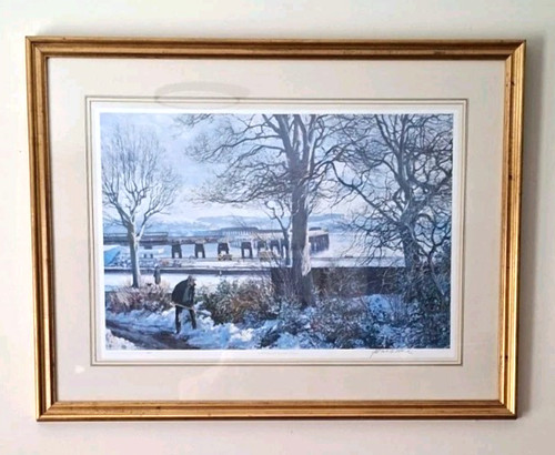 Large signed print - signed,