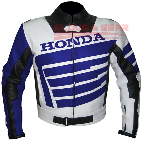 Honda blue and - and, motorbike