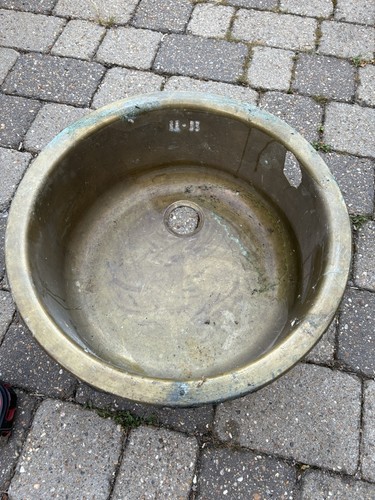 Round brass bronze countertop - round,