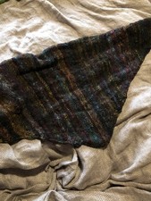 Hand knit handmade hand spun