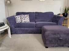 3-seater DFS sofa, Purple