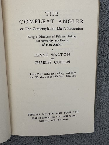 The compleat angler izaak - compleat, by