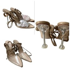 Bebo Nude Perspex Heel Sling