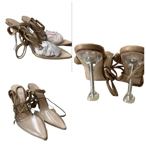 Bebo nude perspex heel sling - perspex,