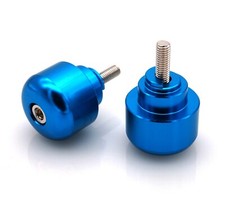 BLUE BAR ENDS TO FIT HONDA CBR600 900 1000 VTR BAR END WEIGHTS PAIR MOTORCYCLE