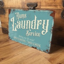 Laundry Washing Sign Plaque
