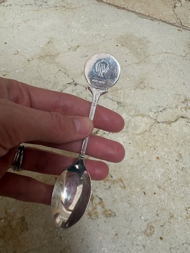 Silver souvenir spoon - silver,