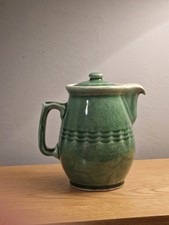 Green Coffee Jug. Unmarked