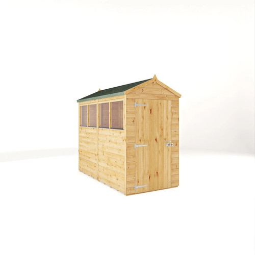 8x4 wooden garden - shed, tongue