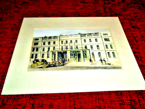 Mounted vintage colour print - vintage,