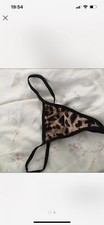 Leopard print micro Thong xs 