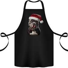 Christmas Staffy Staffordshire Bull Terrier Dog Cotton Apron 100% Organic