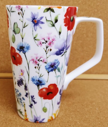 Wildflowers meadow mug bone - wildflowers,
