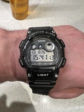 Casio Vibration Alarm Watch Black W-735H-1AVEF